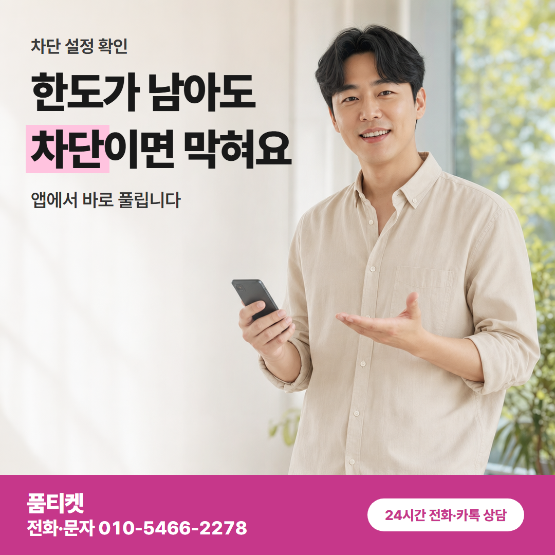 월 한도가 따로 잡힙니다